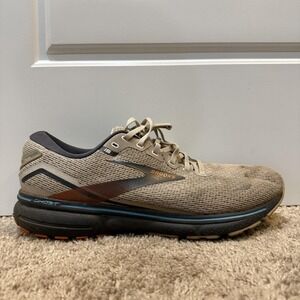 Brooks Ghost 15 Running Shoes Mens Size 12.5 Beige Road Cushion 1103931D141